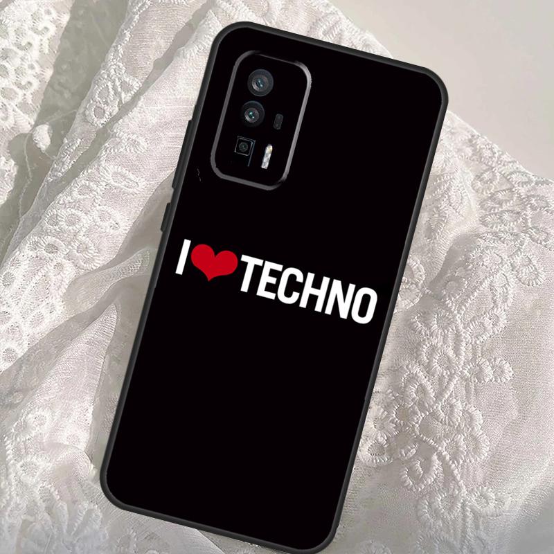 Techno Music Case For Xiaomi 13T 14T Pro 12T 11T 13 14 Ultra POCO X6 Pro M6 X3 X5 M5s F3 F5 F6 Cover