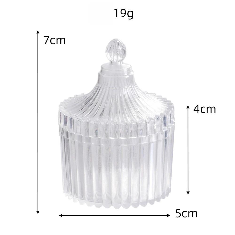 

Transparent PS Round Plastic Storage Box with Lid Candy Packaging Box Wedding Candy Box Party Gift Box Jewelry Storage Box 12pcs&7X5cm чистый