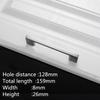 KK&FING 1PC Simple Black Aluminum Kitchen Cabinet Door Handles Drawer Pulls Glass Cabinet Wardrobe Door Pulls Furniture Hardware
