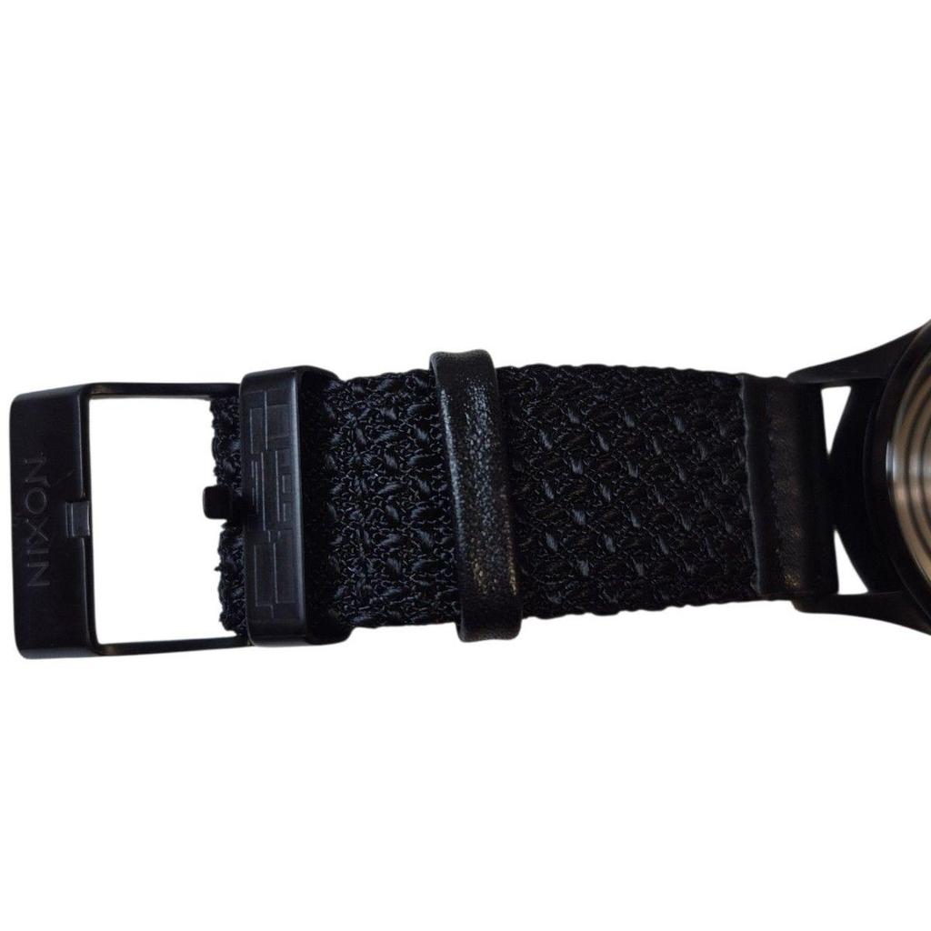 Used Star Wars Limited Collaboration Model Black Nixon THE STAR Silver Leather Watch (No Box)