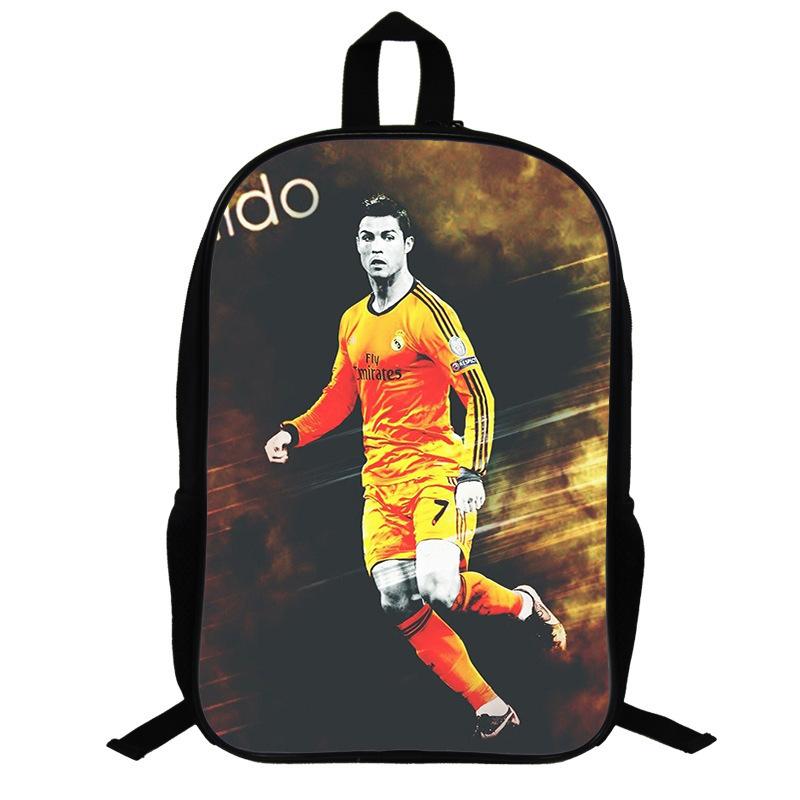 Zaino a Tema Ronaldo per Fan di Calcio Zaino per Studenti Scolastici Zaino per Bambini da 17 Pollici