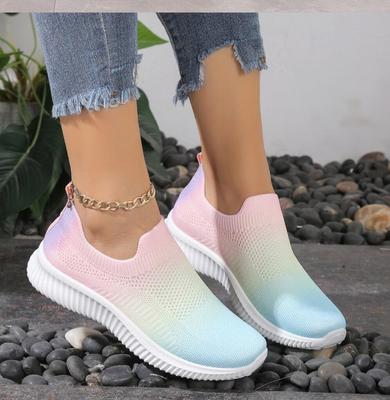 Pantofi Vulcanizați de Damă la Modă, Adidași de Damă de Înaltă Calitate, Pantofi Plați Slip On, Mocasini de Damă Mărimi Mari 43, Pantofi Plați de Mers, Pantofi de Alergare