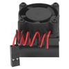 RC Motor Cooling Fan Heatsink Fan RC Accessory for Traxxas 118 Remote Control Car Black