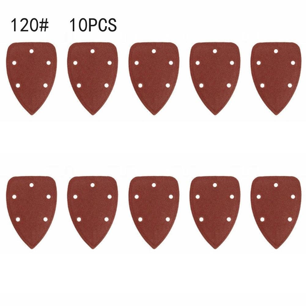 10Pcs Triangular Sandpaper 60 80 120 240 100 120 180 400 800 Grit Triangle Sanding Paper Abrasive Grinding Tool For Wood Plastic
