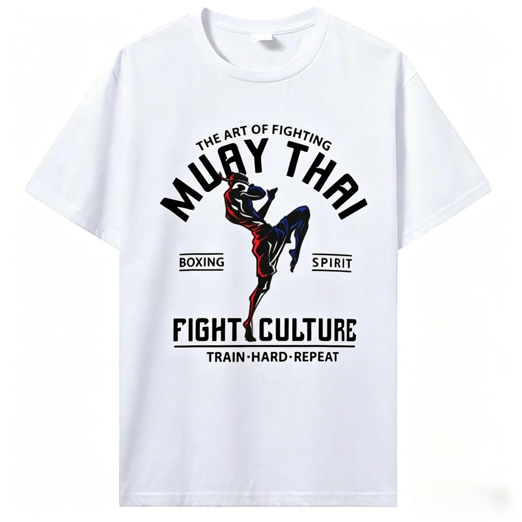 Summer Unisex Fashion Cotton T Shirt Cool Muay Thai Tshirt Unisex Wai Kru Thailand Unisex Women Casual T Shirt Harajuku 2026 New Tops