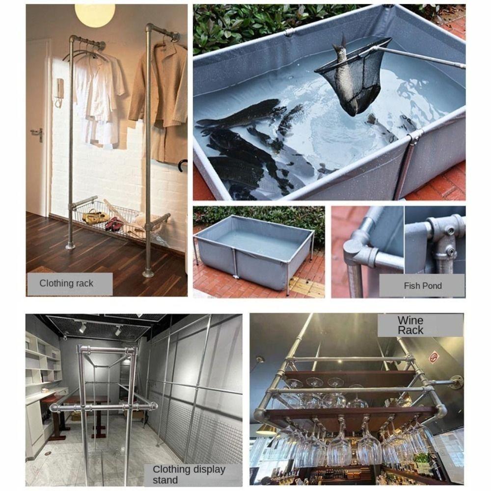 Fixed buckle Frame Fasteners Aluminum Alloy Steel Circular Pipe Connector  Steel Tube Shelf