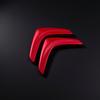Metal Citroen Steering Wheel Logo Emblem 4.9x2.7cm, for DS3 C4L C3 C5 Elysee Xsara, Car Refit Badge Sticker
