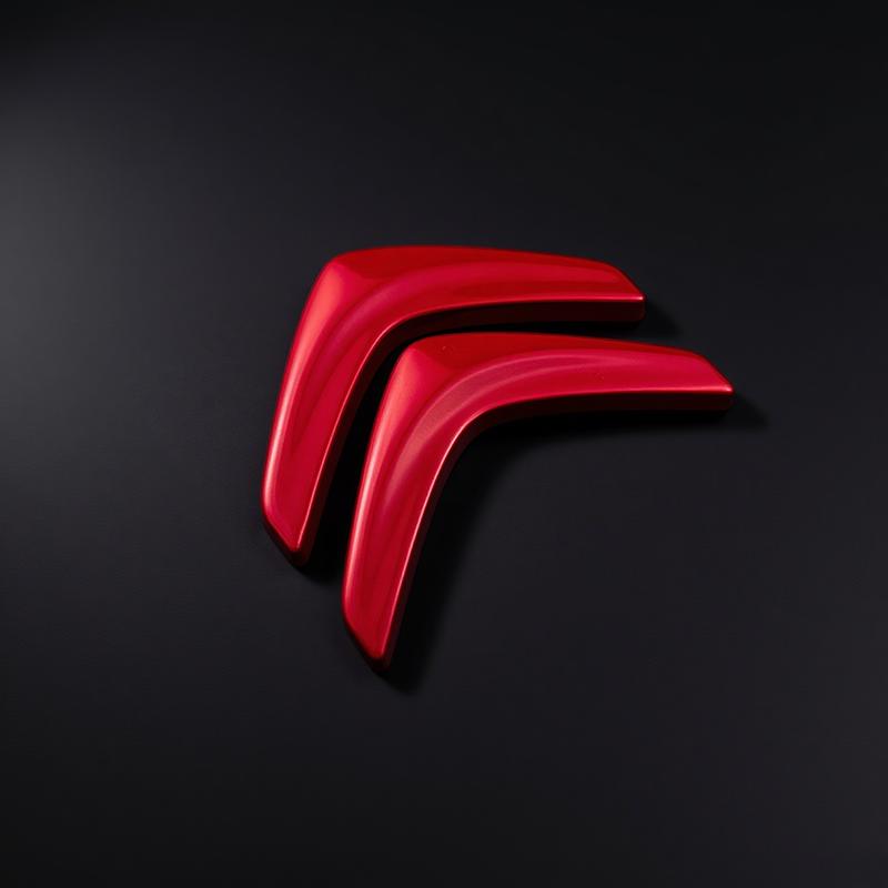 Metal Citroen Steering Wheel Logo Emblem 4.9x2.7cm, for DS3 C4L C3 C5 Elysee Xsara, Car Refit Badge Sticker