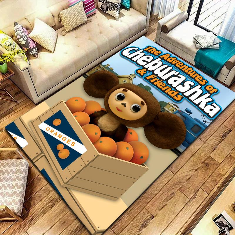 Cheburashka Carpet Rug for Living Room Bedroom Home Sofa Decoration,Kids play Nonslip Floor Mat