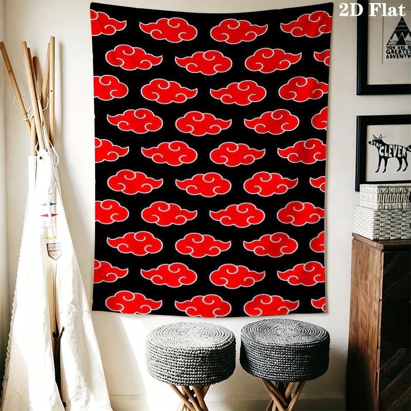 Naruto Wall Tapestry Aesthetic Wall Hanging Printed Fabric Blanket Decorative Tapestries For Bedroom Living Room Home Decor
