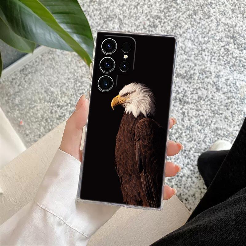 Adler Katze Löwe Tiger Tier Klare Hülle Für Samsung Galaxy S26 S25 S24 S23 Ultra S20 S21 FE S22 Plus S26 Ultra S25FE Handyhülle