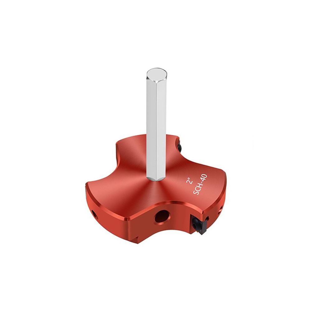 Aluminum Alloy Body PVC Pipe Reamer Triple Blade Tool Compatible With CPVC