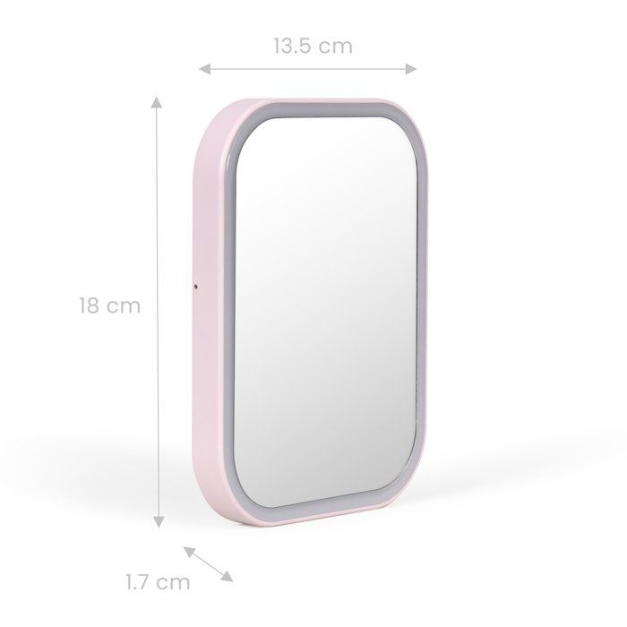 Miroir de maquillage lumineux - LIVOO - DOS224P - LED - Sans fil - Autonomie 4 h