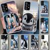 Penguins Love At The North Pole Phone Case Cover for Samsung Galaxy A12 A22 A32 A52 A72 A02S A51 A50S A31 A20S A10S Note 20 Ultr
