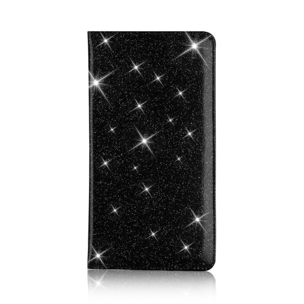 

Ultra-Thin PU Leather Wallet Multi-Functional Glittering Certificate Wallet Long Design Protective Cover чёрный