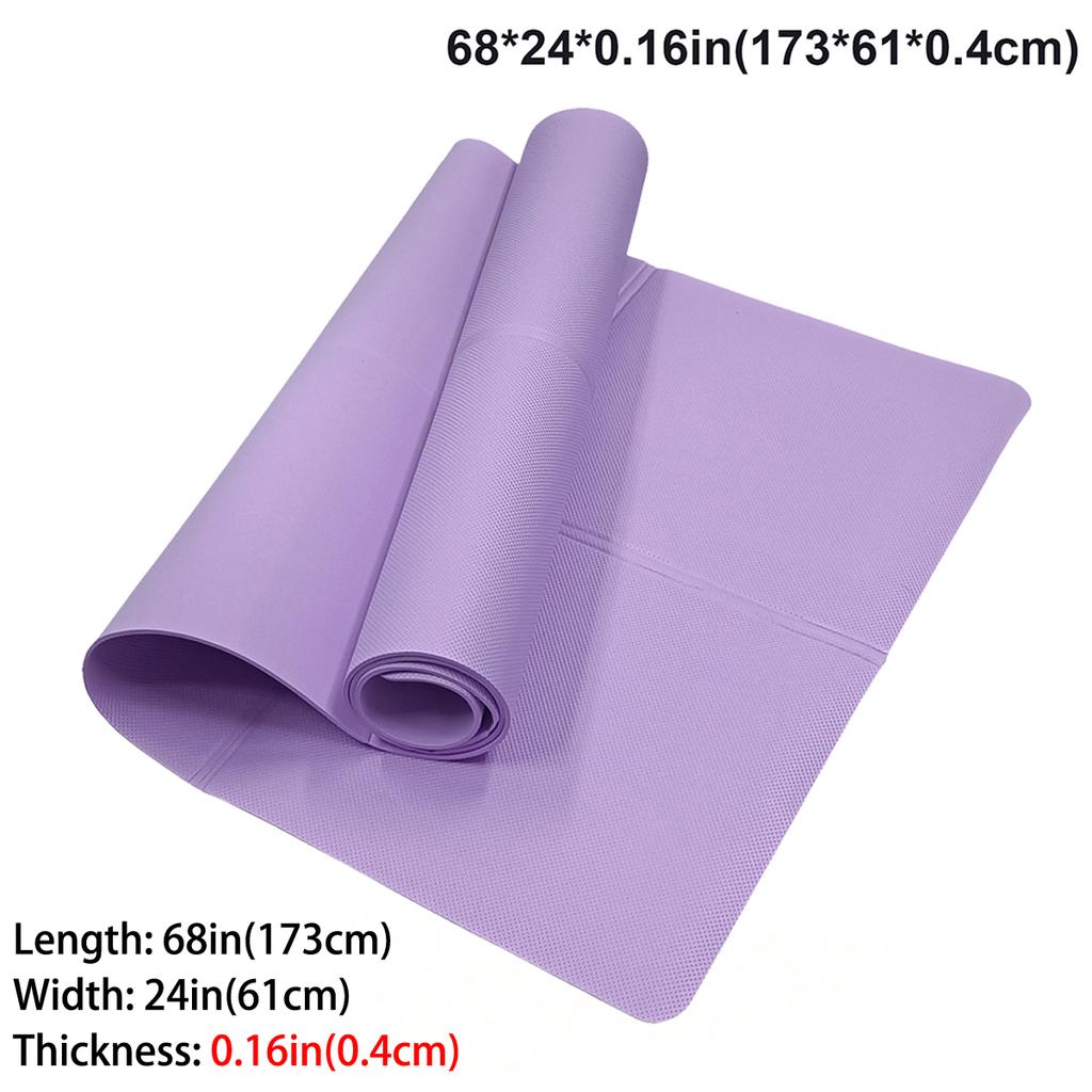 4Mm Thick Eva Yoga Mats Anti-Slip Sport Fitness Mat Blanket For Exercise Yoga Pilate Gymnastics Mat Fitness Equipment Floor Work