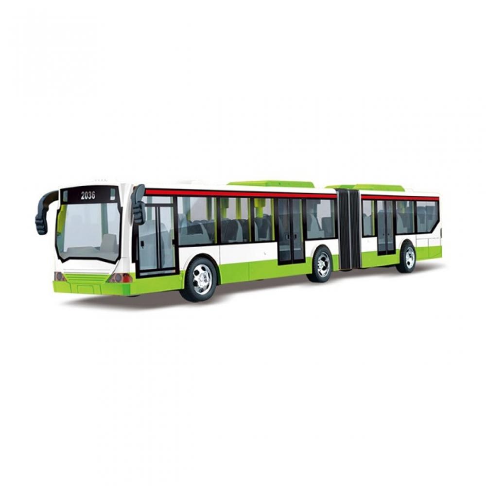     27mhz R C aRtiCulated Bus  White GReen  Dk Dy 666 676a G