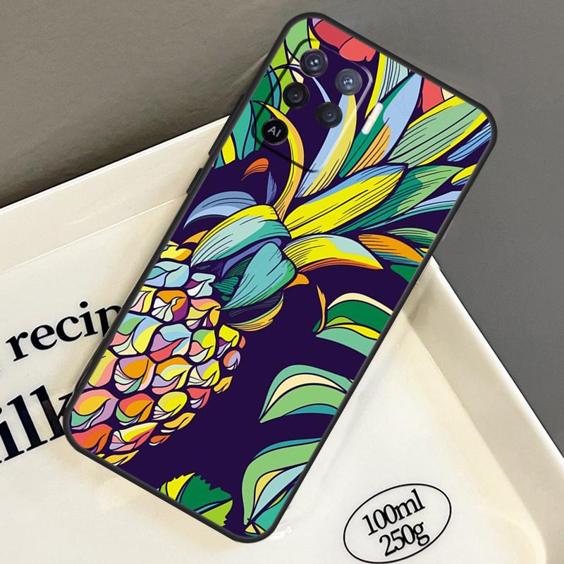 Tropical Pineapple Case For OPPO A52 A72 A5 A9 A31 A53 A15 A16 A17 A54 A74 A94 A76 A96 A54S A57S A53S Cover