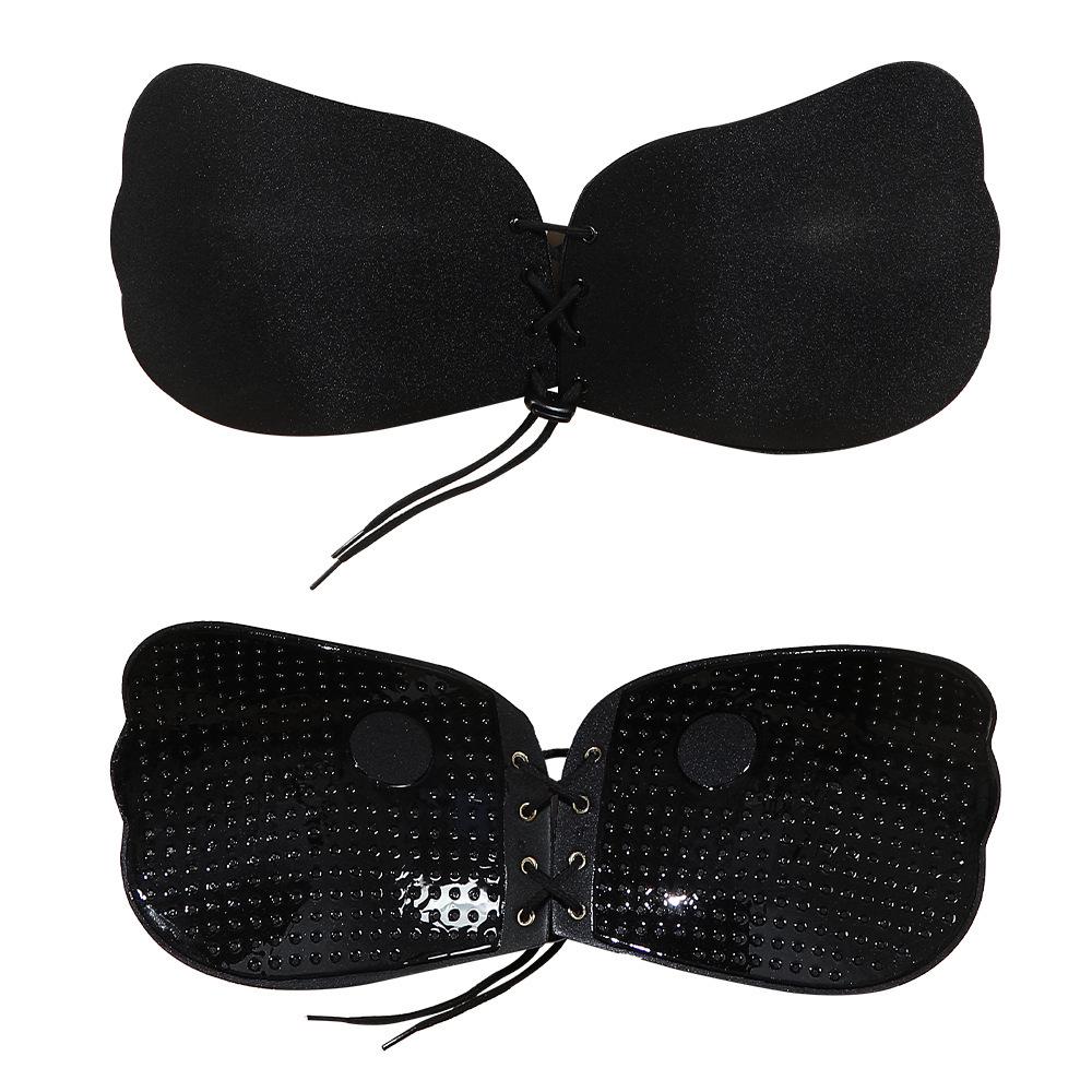 Angel's Wings Breathable Invisible Nipple Covers & Strapless Push-Up Bra for Travel or Wedding Dress