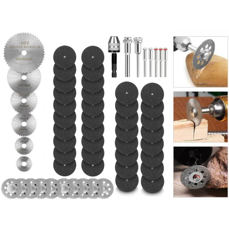 Diamond Cutting Discs Metal Saw Blade Set HSS Mini Circular Saw Blade For Rotary Tools Resin Cut-Off Wheels Diamond
