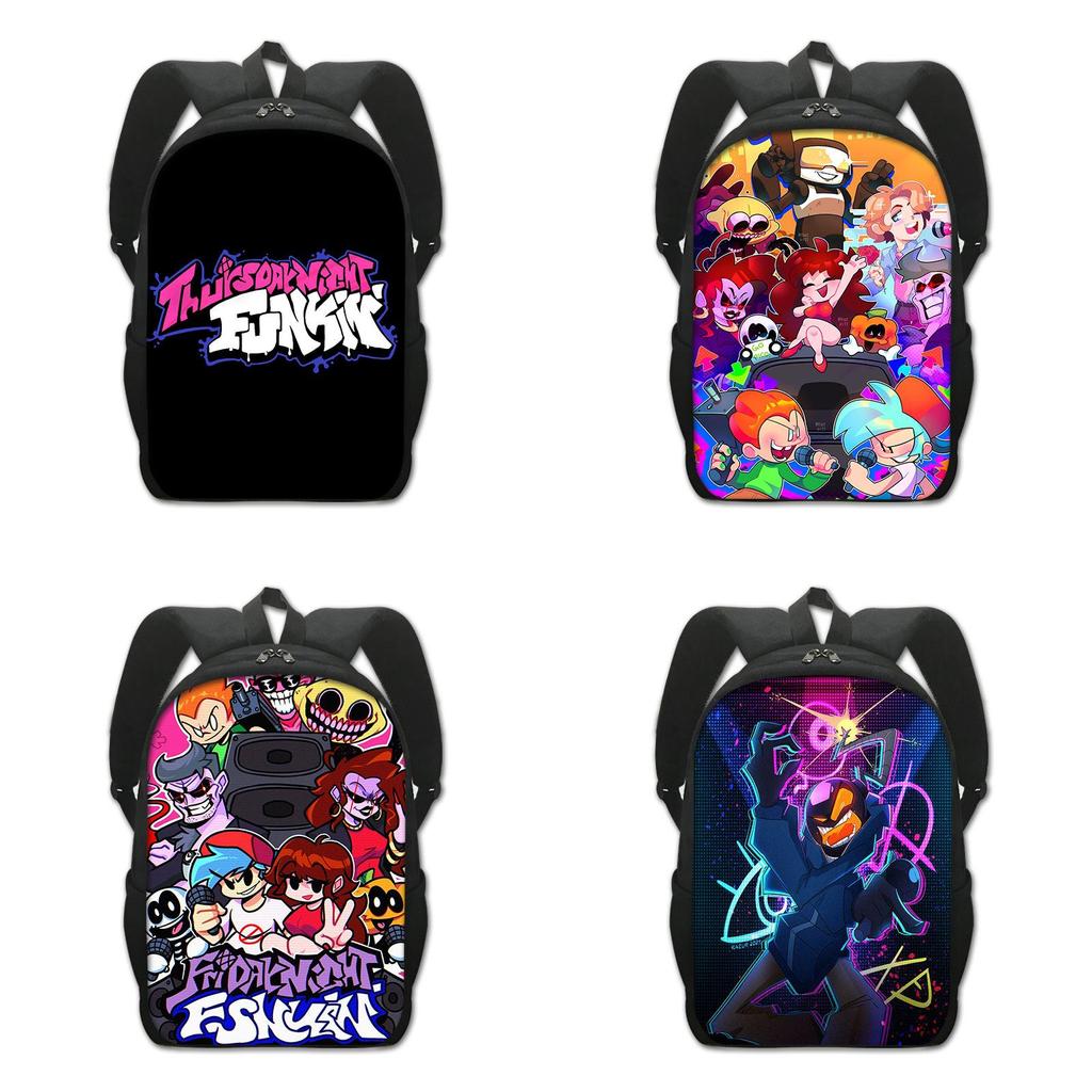 Stylish Friday Night Funkin Backpack For Cartoon Game Fans With Adjustable Straps
