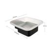 Bathroom Soap Rack, Soap Storage Rack, Bathroom accessories,Square Glass Soap Dish Black silver,Soap Holder