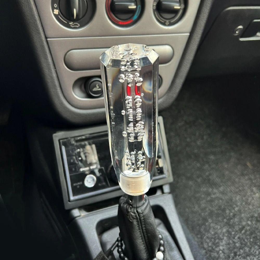 Crystal Transparent Gear Shift Knob Bubble Design Crystal Gear Knob Car Accessories