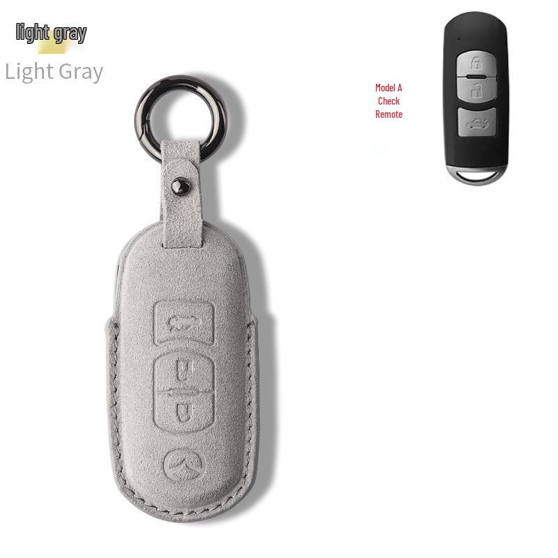 Premium Suede Buckle Key Case for Mazda CX-4, CX-5, Axela, Atenza, and Old Mazda 6