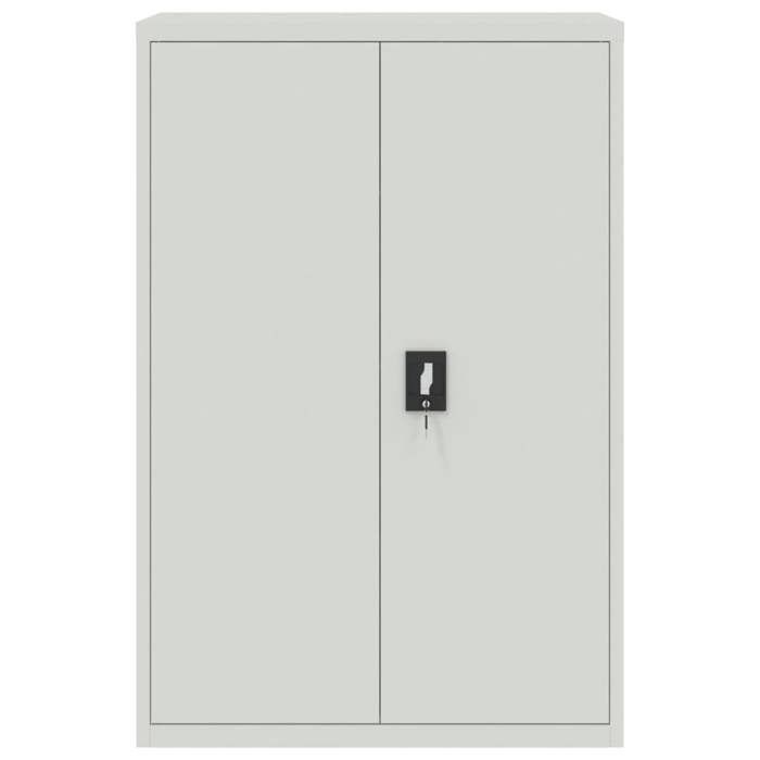 VidaXL Armoire de bureau 90x40x140 cm Acier Gris
