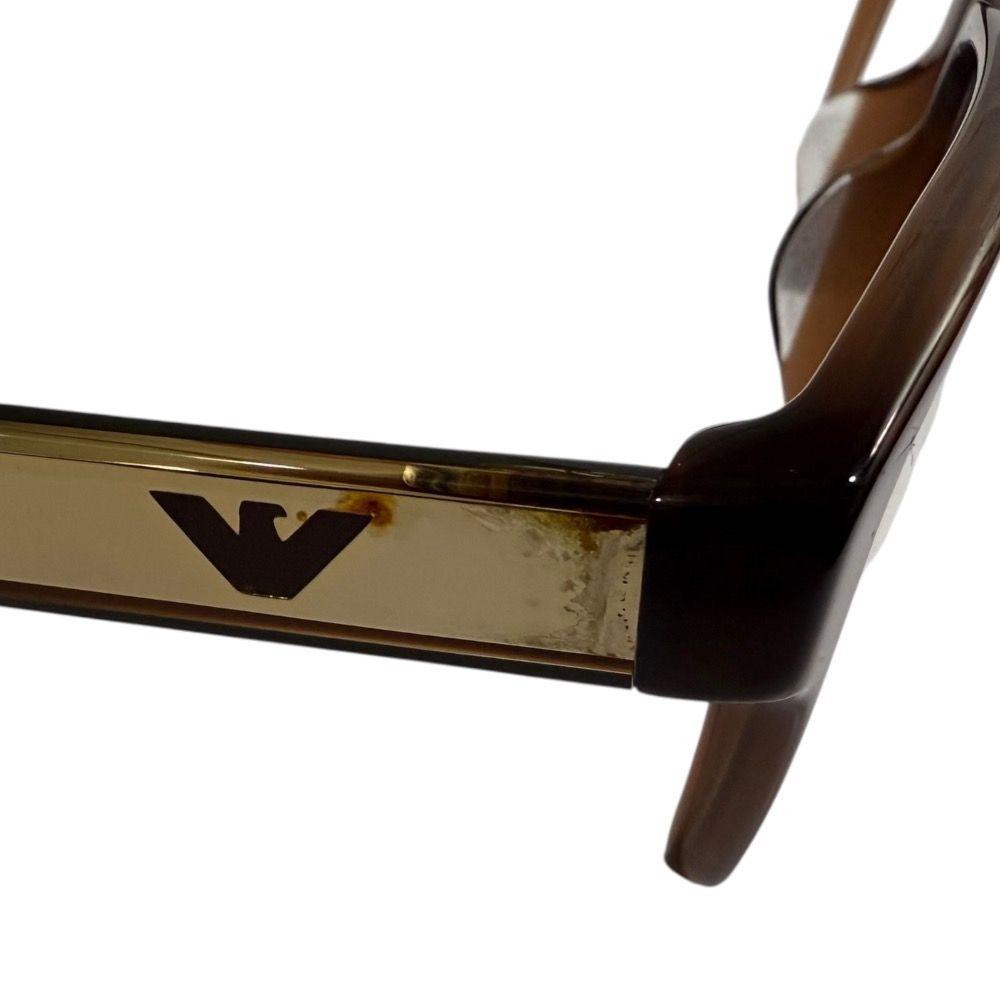 Used Good EMPORIO ARMANI Glasses EA3239F Brown Men's Old Clothes Used USED