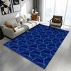 Dark blue patterned carpet, non-slip, suitable for all seasons and any occasion, a great gift