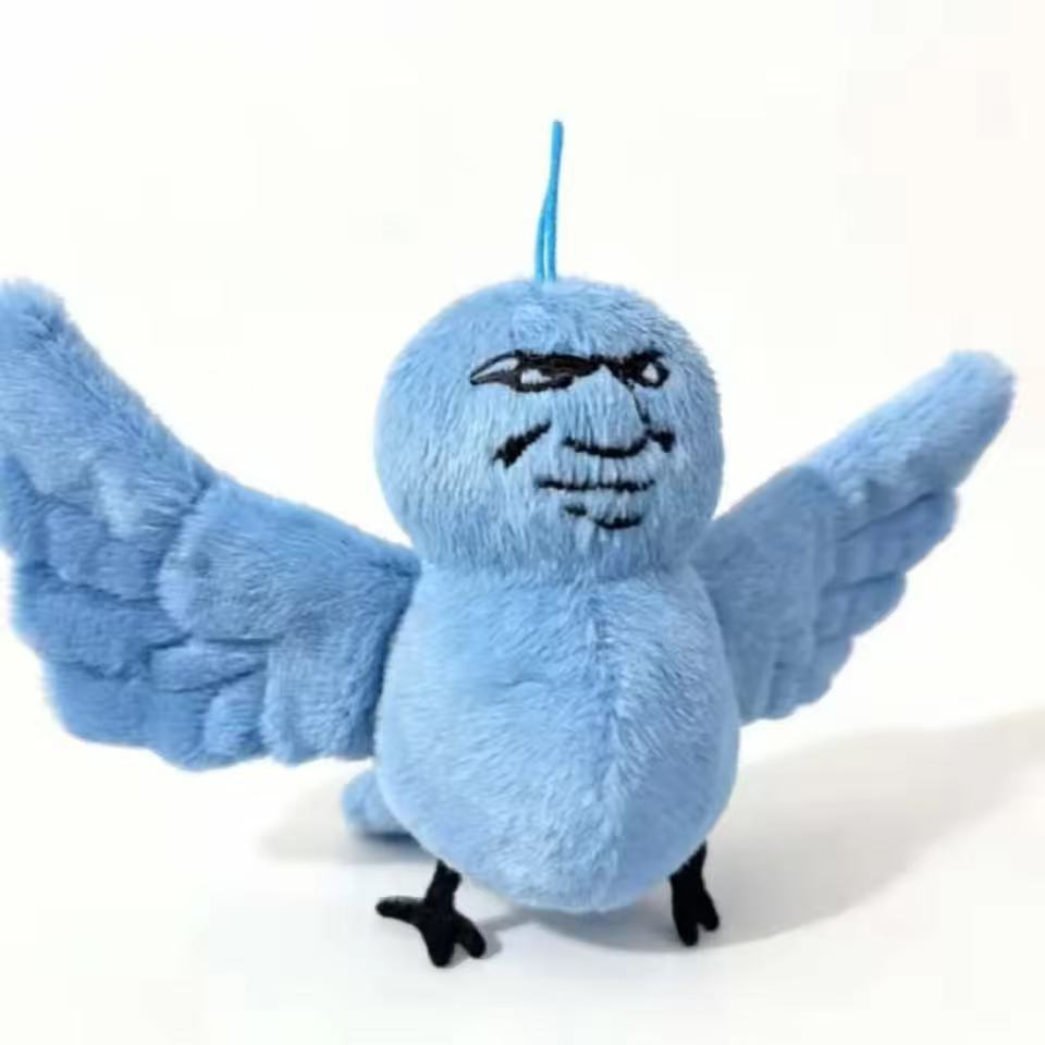 

Bird Plush Toy Emoji Pendant Short Plush Stuffed Animal For Kids And Teens Classic