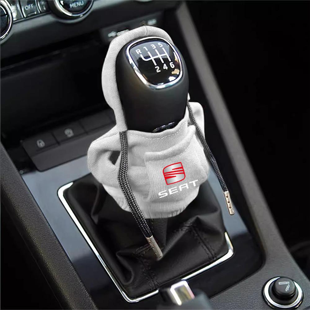 yssh3 Car Hoodie Change Speed Lever Sweatshirt Handle Gear Shift Knob Cover For SEAT Cupra Exeo Ibiza FR Leon mk1 Tarraco Ateca Toledo