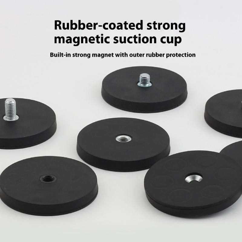 Hochbelastbare gummierte Magnet-Montageplatte mit Standard-Außengewinde für Außenleuchte Autodachleuchte
