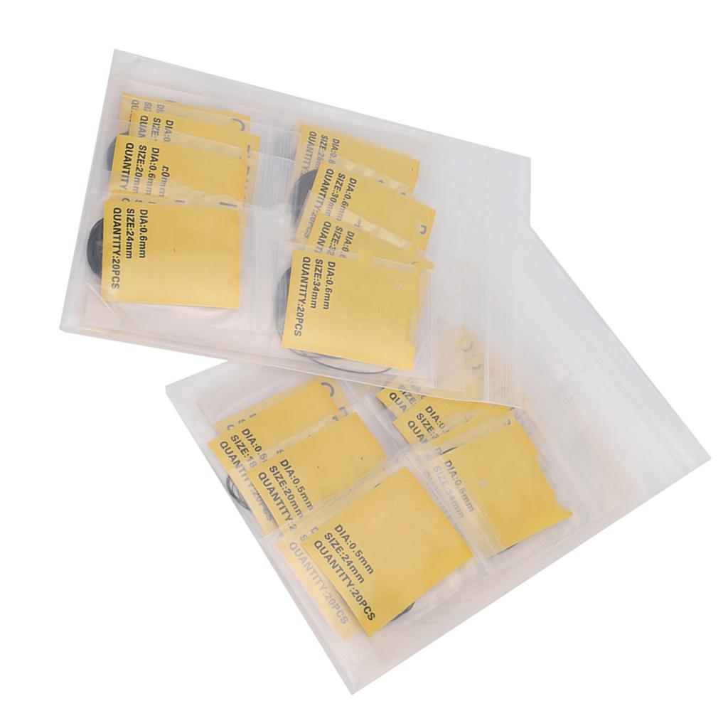 16mm-34mm Watch O Ring Rubber Gasket Watch Back Sealing Rubber Spare Parts (0.5mm 0.6mm)