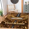 Harley-davidson Motorcycles Customize Your Name Floor Mat Perfect for Outdoor Dining Room Entryway Kitchen Antislip Carpet Anime Office Decor