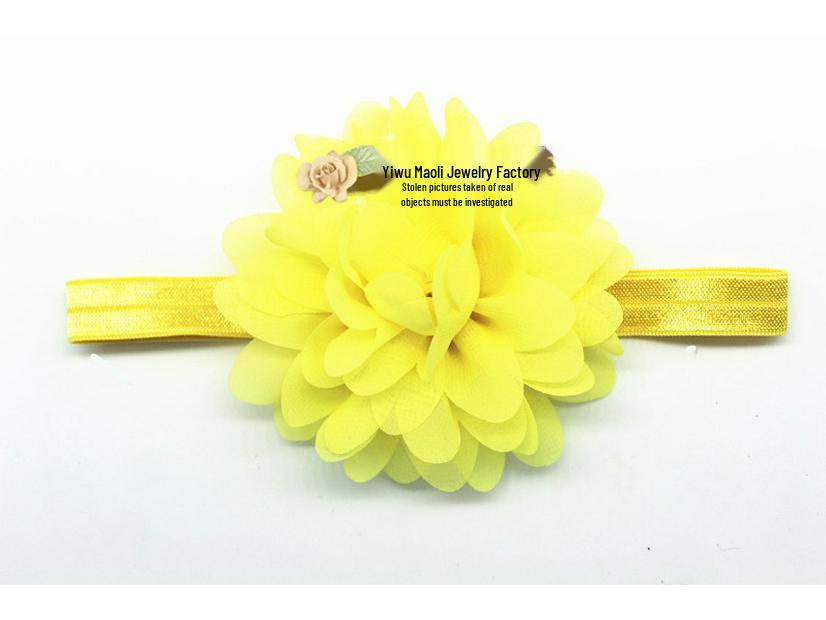 Chiffon Flower Headband for Babies and Toddlers: Stylish European & American Design