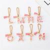 Personalized Letter Chain for Water Cup Stylish Initials Chain Water Bottle Handle Pendant Colorful Keychain for Women