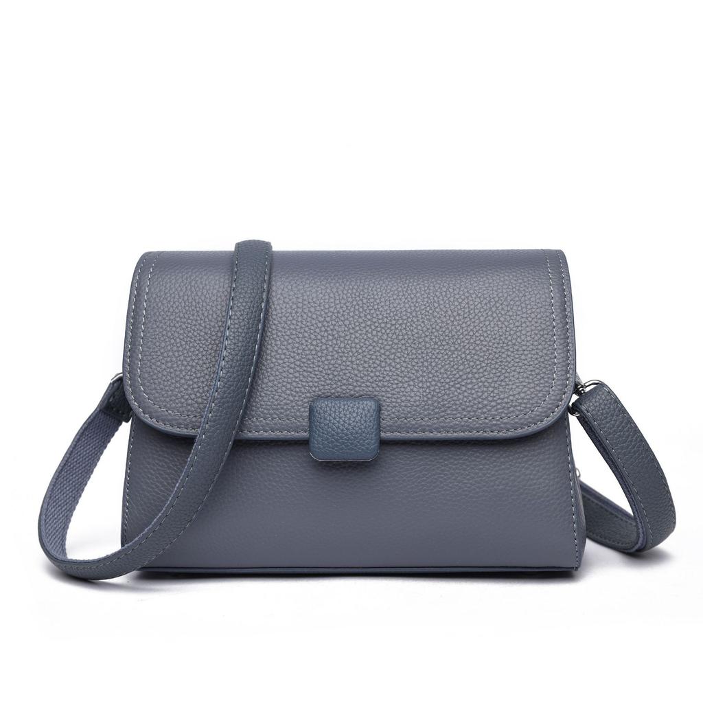 Echt Lederen Tas Veelzijdig Zacht Leer Kleine Vierkante Tas Eenvoudige en High-end Crossbody Tas Dagelijkse Pendelen Schoudertas Dames Tas