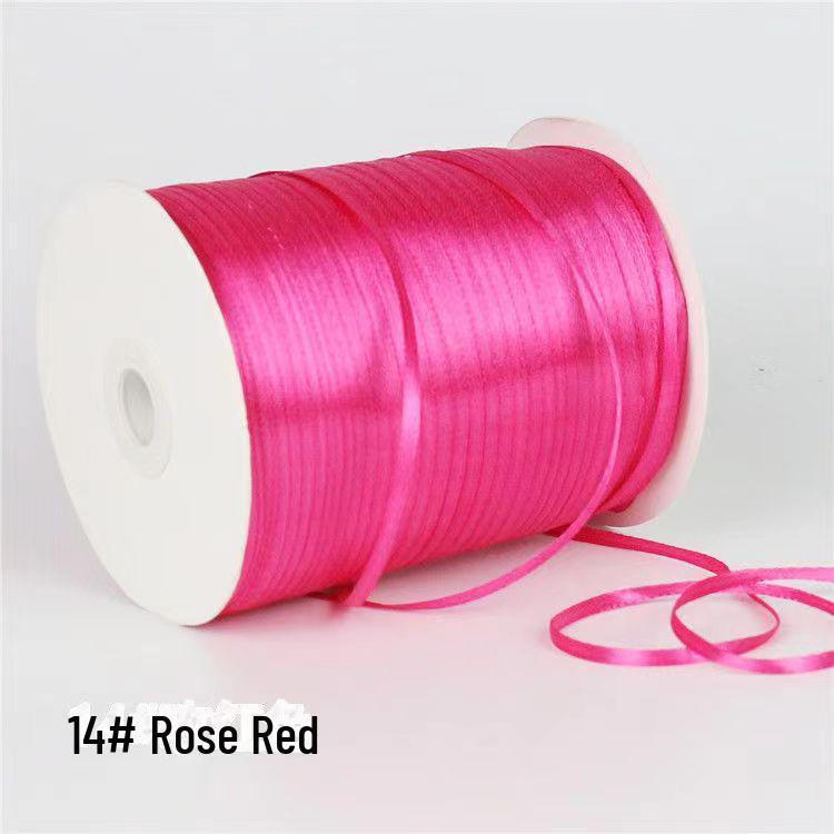 0.3cm Satin Ribbon for Bookmarks, Hair & Balloon Accessories, and Gift Packaging Bow.