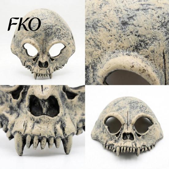 Masque Crâne en Mousse Halloween Demi-Masque, Horreur avec Sangle Réglable, Mascarade Durable pour Hommes Adultes, Accessoires de Fête Déguisement Cosplay