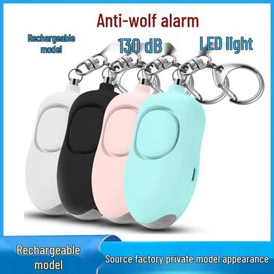 Rechargeable Personal Alarm with LED Flashlight Women's Self-Defense Gadget
