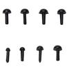 100 Pcs/Set Plastic Black Eyes For Bear Doll Animal Puppet Diy Black Eyes 4 Size