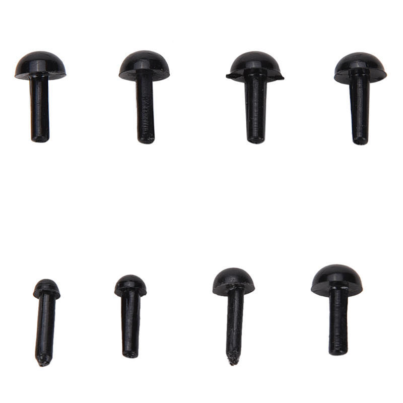 100 Pcs/Set Plastic Black Eyes For Bear Doll Animal Puppet Diy Black Eyes 4 Size