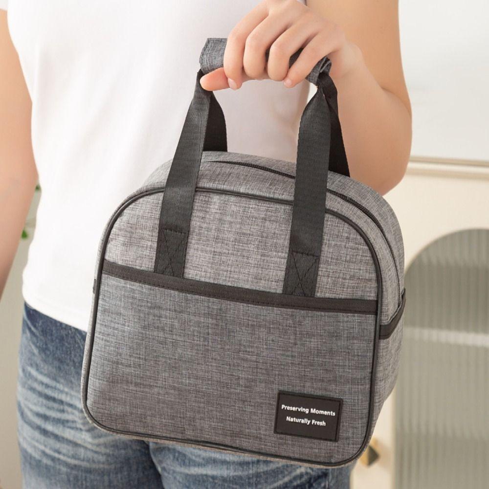 Large Capacity Hand-held Picnic Food Pouch Waterproof Lunch Box  Outdoor