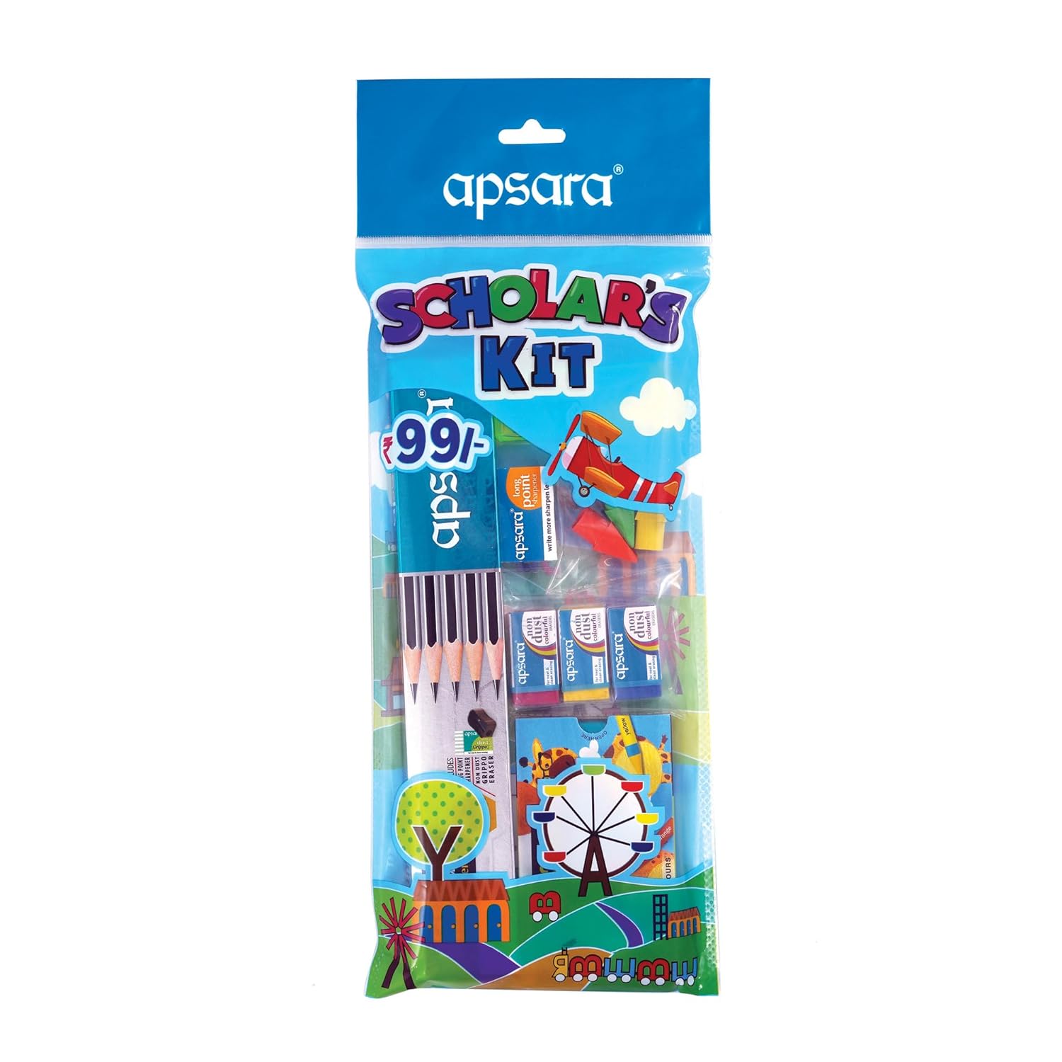 

Apsara Scholar s Kit Complete School Stationery Set for Students Study Essentials Exam Writing Pack of 1