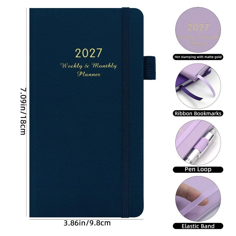 Lightweight 2027 Schedule Planner Notepad Portable To-do List Notebook Office Use