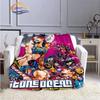 Caricature JoJo’s Bizarre Adventure Stone Ocean Blanket Soft Fleece Throw  Lightweight All Seasons Warm for Couch Quilt
