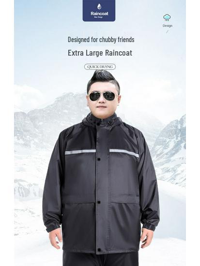 Extra Large Full-Body Raincoat and Pants Set for Cycling