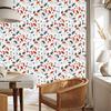 Forest Animals and Nature Wallpaper, white, light gray background, 50x1000